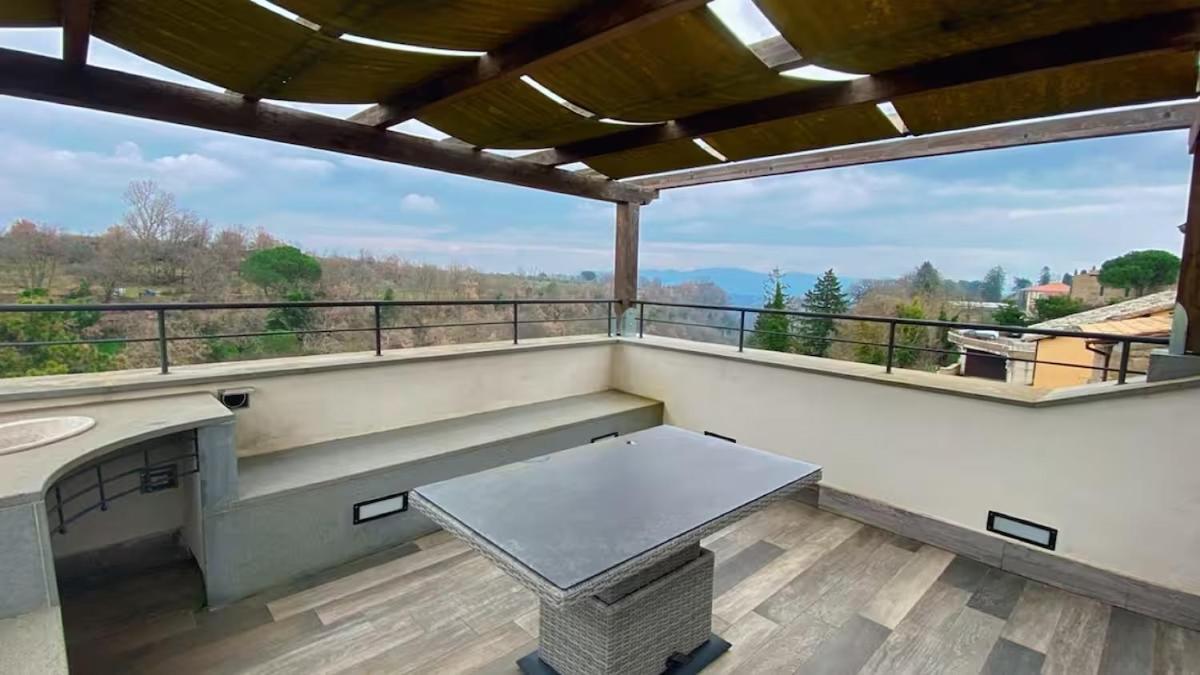 Epic Rooftop Terrace Overlooking Civita Valley Bagnoregio Exteriér fotografie